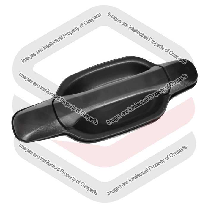 Ozeparts Fits Great Wall V200 V240 K2 2009~2013 | REAR Outer Door Handle (Texture Black) | RH RHS Right Hand (Driver Side)