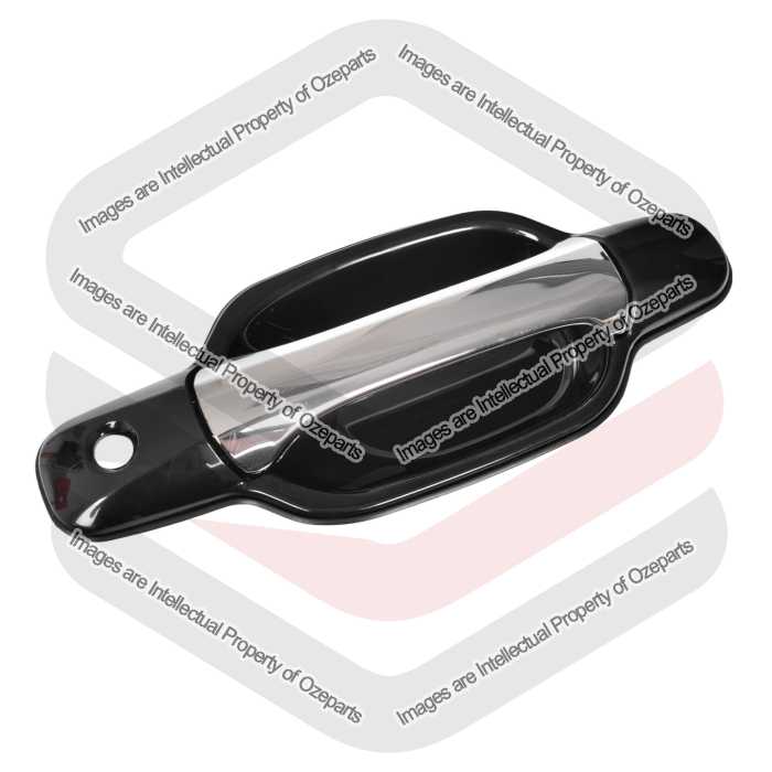 Ozeparts Fits Great Wall V200 V240 K2 2009~2013 | FRONT Outer Door Handle (Chrome Black) | RH RHS Right Hand (Driver Side)