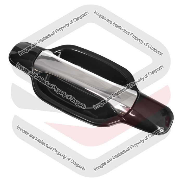 Ozeparts Fits Great Wall V200 V240 K2 2009~2013 | REAR Outer Door Handle (Chrome Black) | LH LHS Left Hand (Passenger Side)