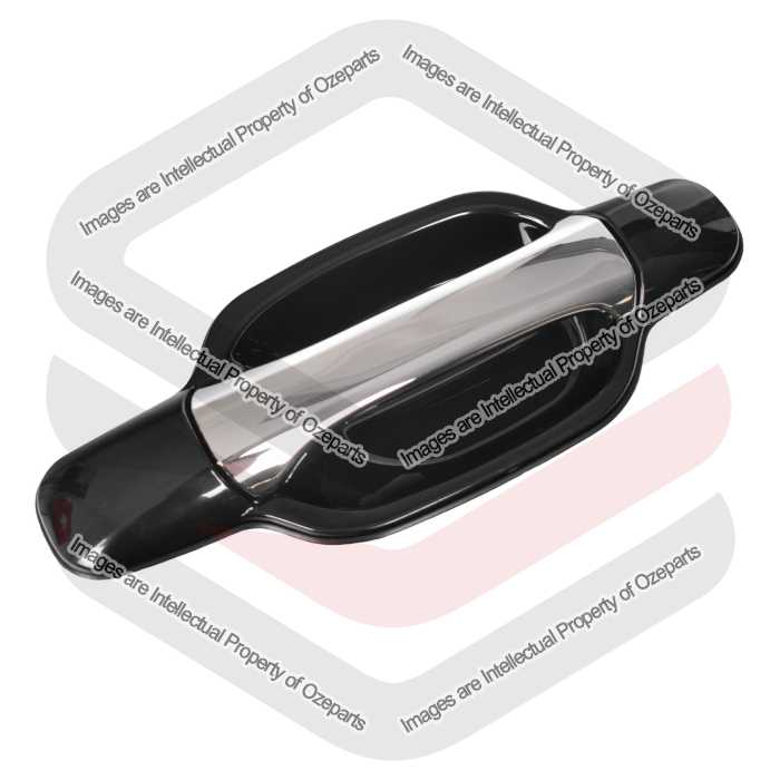 Ozeparts Fits Great Wall V200 V240 K2 2009~2013 | REAR Outer Door Handle (Chrome Black) | RH RHS Right Hand (Driver Side)