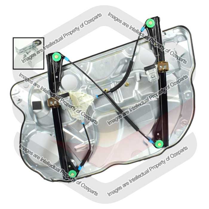 FRONT LH Left Electric Window Regulator With Panel For VW Volkswagen Polo 02~10
