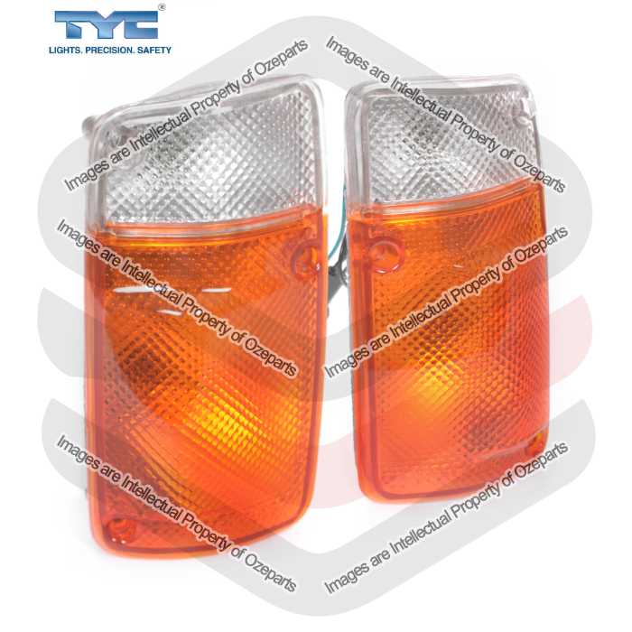 TYC Fits Ford Maverick GQ 1987~1993 | Corner Light Turn Indicator Park Lamp | Pair LH Left Hand + RH Right Hand
