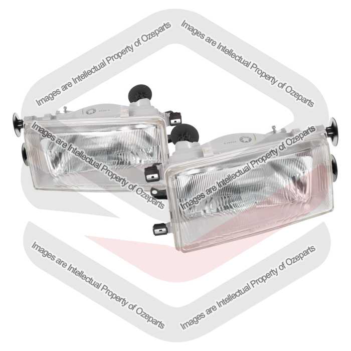 TYC Fits Toyota Corolla AE82 Sedan SECA Lift Back | Headlights Head Lights Front Lamps | Pair of LH Left Hand (Passenger) + RH Right Hand (Driver)