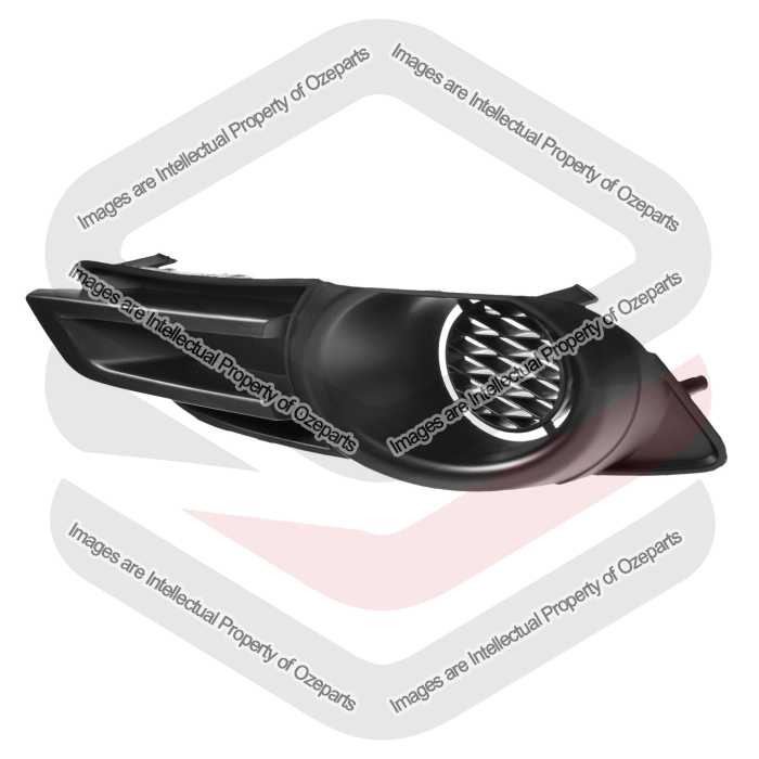 Ozeparts Fits Ford Falcon FG Series 1 MK1 2008~2011 XT / R6 Sedan Ute | Fog Light Lamp Bezel Cover (Black) | LH LHS Left Hand (Passenger Side)