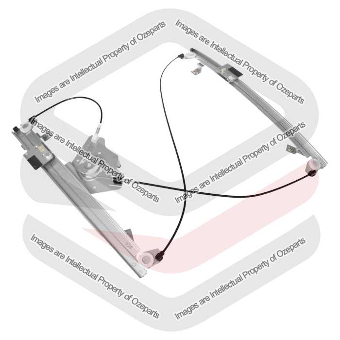 Door Window Regulator Front (Electric No Motor)