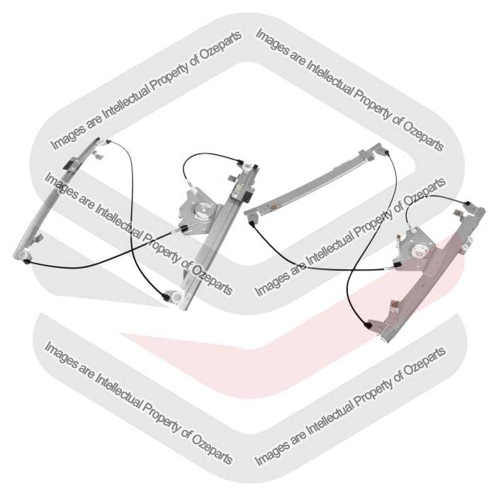 Door Window Regulator Front (Electric No Motor) (SET LH+RH)