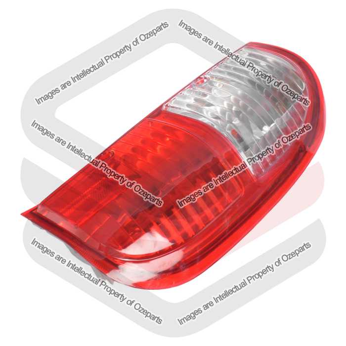 Ozeparts Fits Ford Courier Ute PH 2004~2006 | Taillight Tail Light Rear Lamp (Clear, Clear, Red) | RH RHS Right Hand (Driver Side)