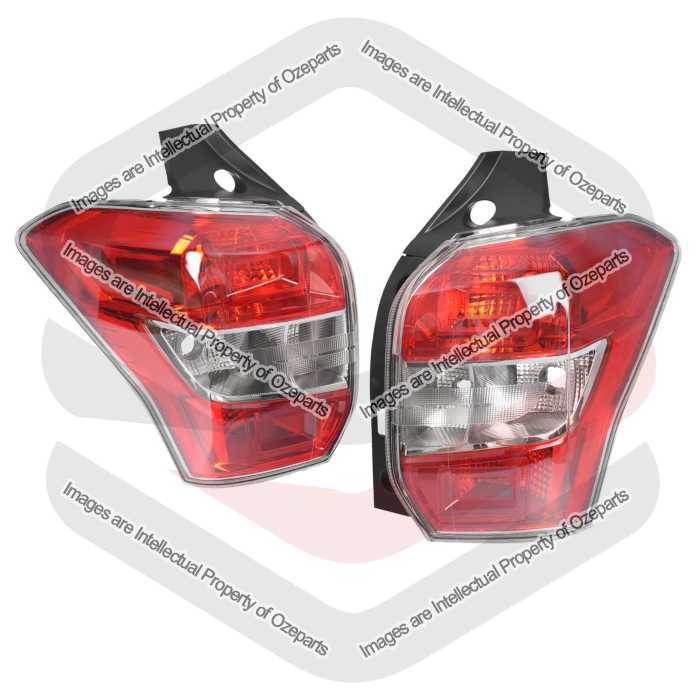 Set Pair LH+RH Tail Light Rear Lamp For Subaru Forester S4 Wagon 2012~2016