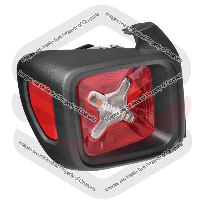 LH Left Hand Tail Light Rear Lamp (Black Rim) For Jeep Renegade BU 2015~2019