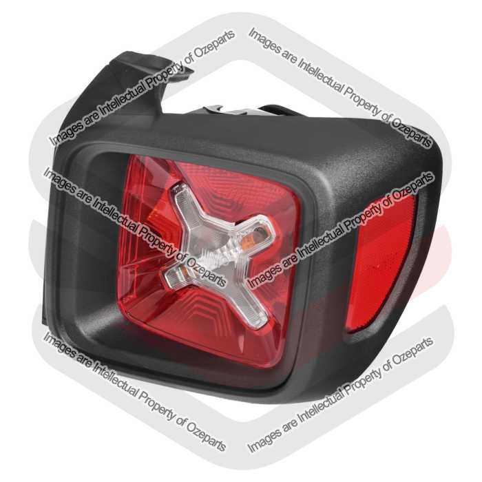 RH Right Hand Tail Light Rear Lamp (Black Rim) For Jeep Renegade BU 2015~2019