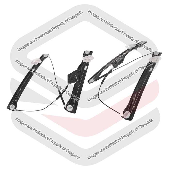 Ozeparts Fits BMW F30 Sedan F31 Wagon 2012~2018 | Front Electric Power Door Window Regulators (No Motor) | Pair of LH Left Hand + RH Right Hand