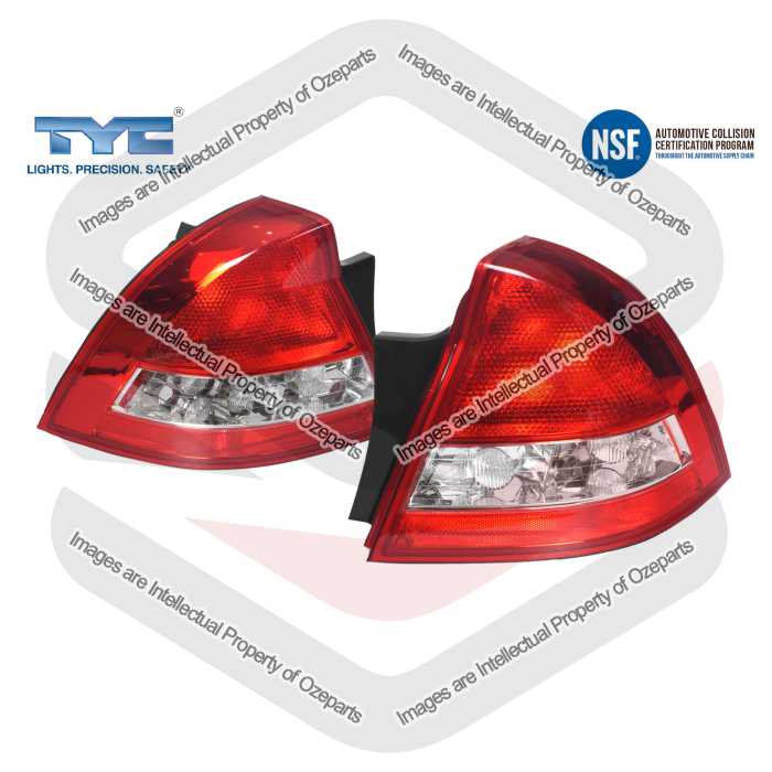 Pair LH RH Tail Light For Holden Commodore VY Berlina Calais