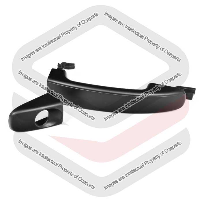 Ozeparts Fits Ford Falcon FPV FG Series 1 & 2 FG-X 2008~2016 | Front Outer Door Handle (Black) With Key Hole | RH RHS Right Hand (Driver Side)