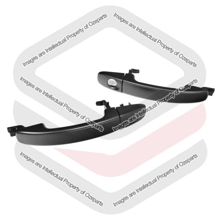 Ozeparts Fits Ford Falcon FPV FG Series 1 & 2 FG-X 2008~2016 | Front Outer Door Handles (Black) | Pair of LH Left Hand + RH Right Hand