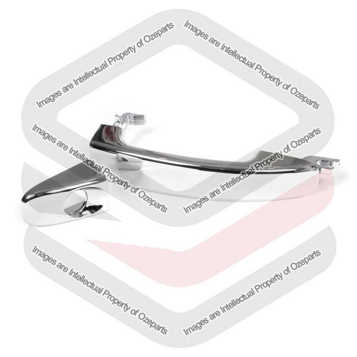 Ozeparts Fits Ford Falcon FPV FG Series 1 & 2 FG-X 2008~2016 | Front Outer Door Handle (Chrome) With Key Hole | RH RHS Right Hand (Driver Side)