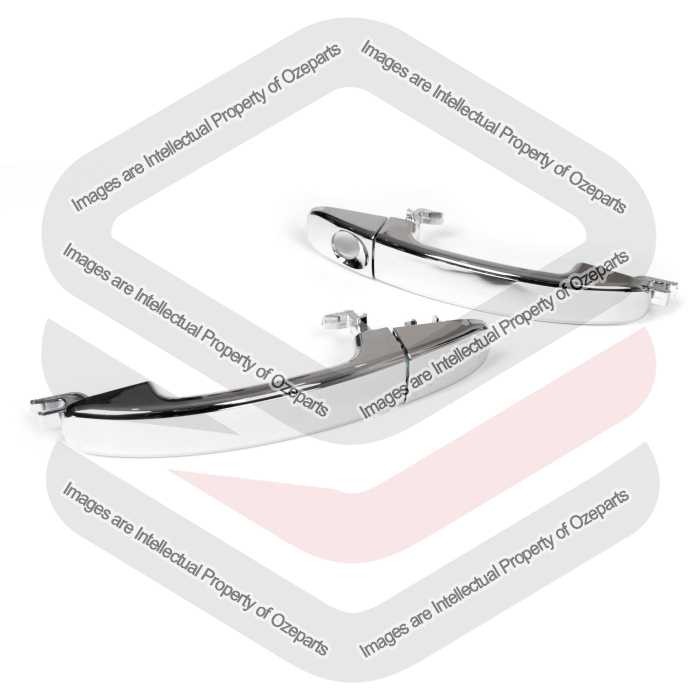 Ozeparts Fits Ford Falcon FPV FG Series 1 & 2 FG-X 2008~2016 | Front Outer Door Handles (Chrome) | Pair of LH Left Hand + RH Right Hand