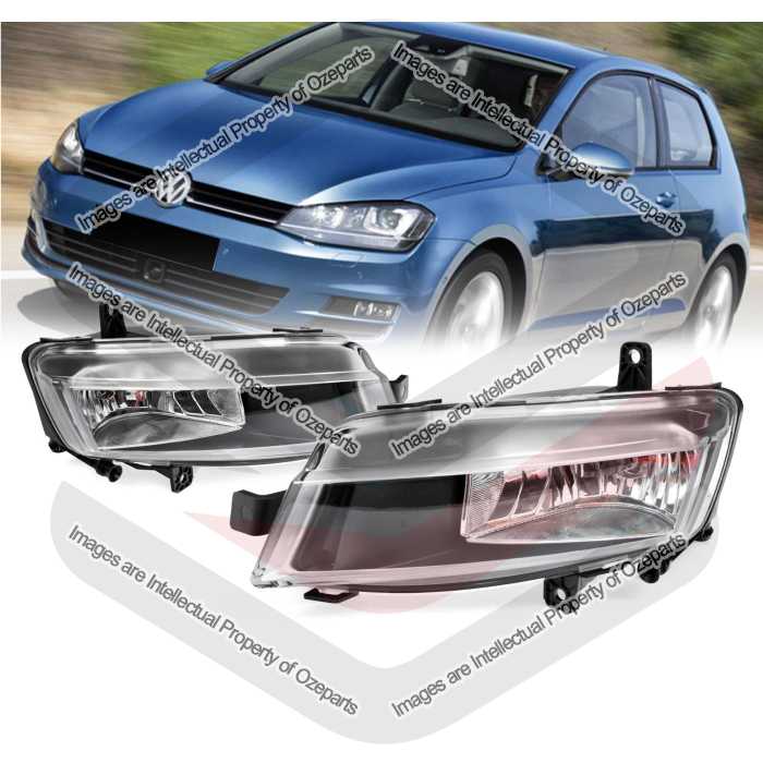Full Set Fog Light Spot Driving Lamp KIT For VW Volkswagen Golf MK7 2012~2017
