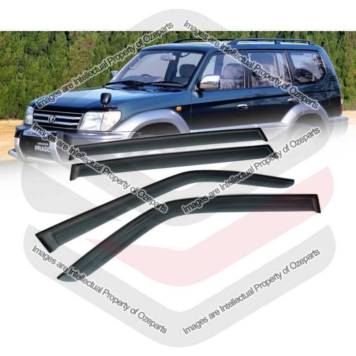 Weathershield Weather Shields Window Visor For Toyota Landcruiser