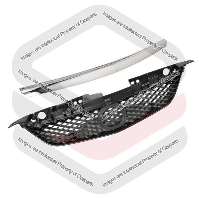 Grille + Upper Mould AM (Chrome)