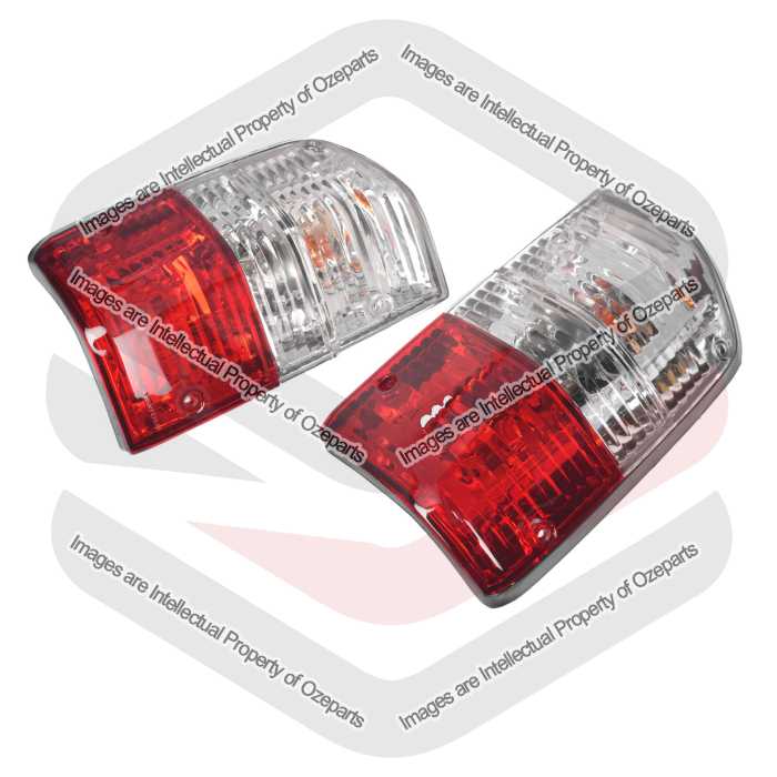 DEPO Fits Nissan Patrol GQ 1991~1997 | Performance Taillights Tail Lights Rear Lamps (Crystal) | Pair of LH Left Hand + RH Right Hand