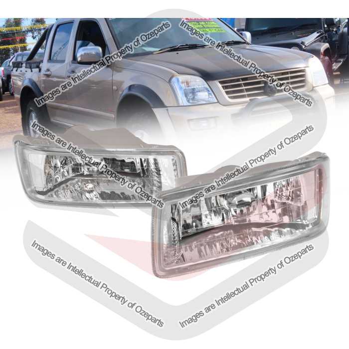 Full Set Fog Light Spot Driving Lamp KIT For Holden Rodeo Ute RA 2003~2006