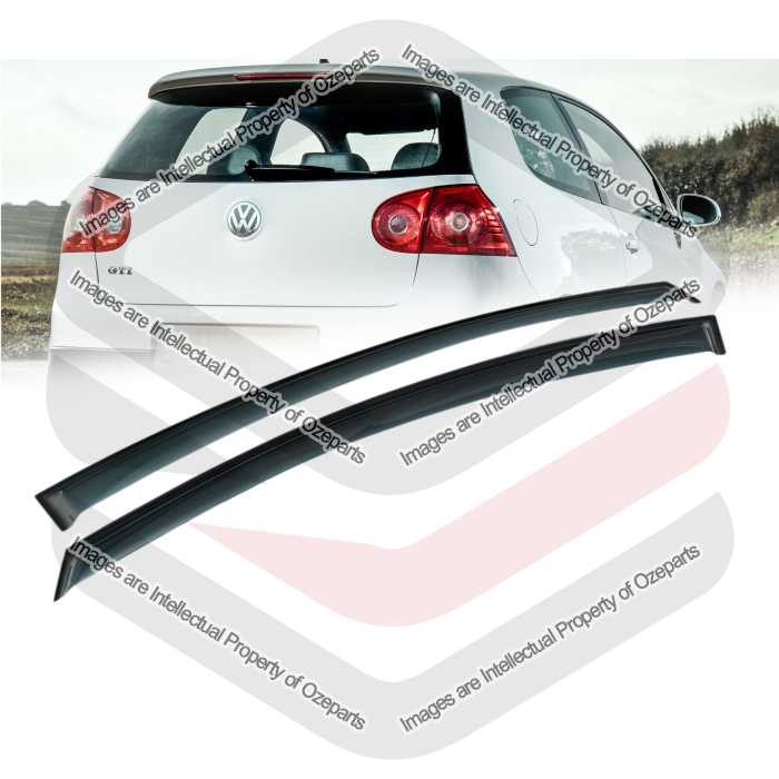 Door Window Visors SET 2 FRONT ONLY