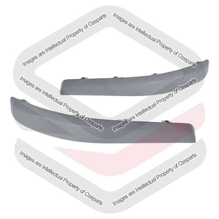 Pair LH+RH Rear Bumper Bar Mould Trim Grey For Holden Astra AH 04~10 Wagon