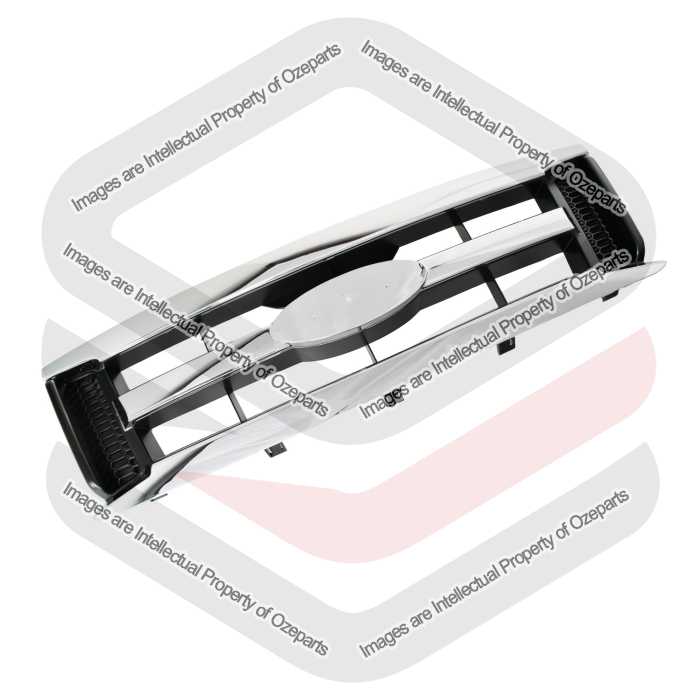 Ozeparts Fits Ford Ranger PK Ute 2009~2011 XLT / Wildtrak | Main Radiator Upper Grille Top Front Grill (Chrome) | 1 Unit