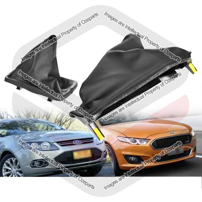 Ozeparts Fits Ford Falcon FG FGX FG-X Sedan Ute 2008~2018 FPV | Set of Handbrake + Auto T Bar Automotic Transmission T-Bar Shift Gear Cover Boot