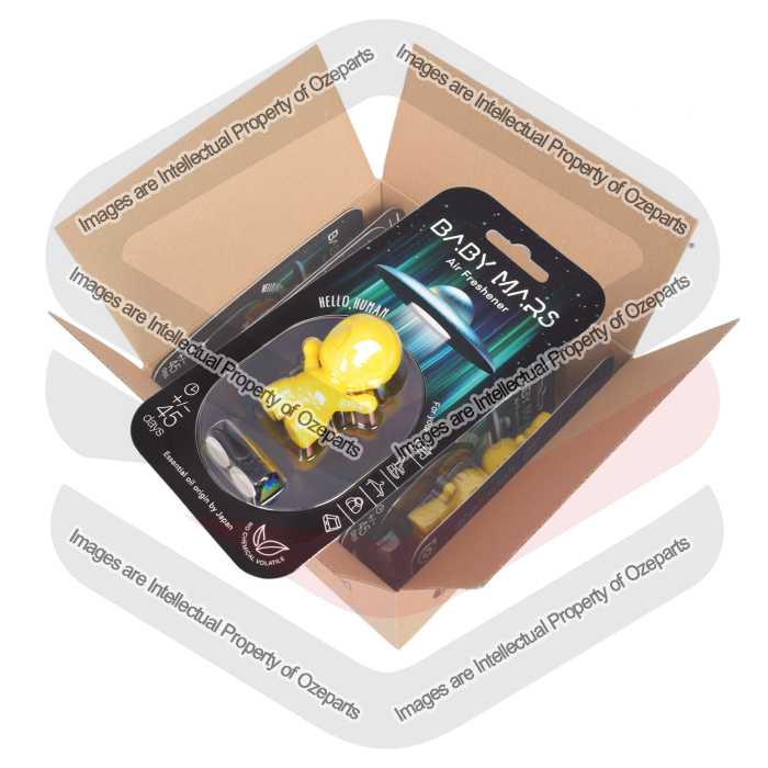 Ozeparts 12 x MARS BOY Doson (Yellow) Air Freshener Diffuser Fragrance For Car Truck Taxi Van Home