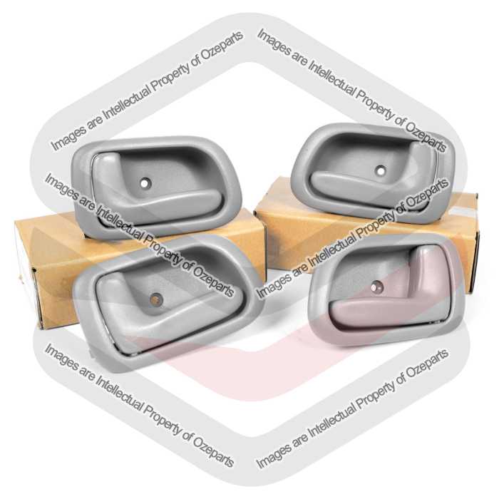 Set of 4 Pieces INNER Door Handle (Grey) For Toyota Corolla AE112 1998~2001