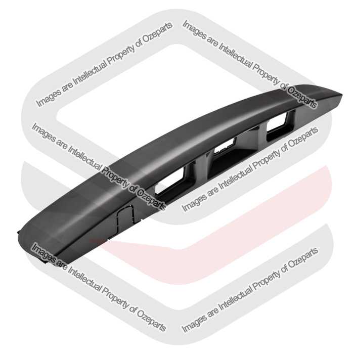 Ozeparts Fits Nissan Dualis (ST / ST-L) Qashqai J10 2007~2014 | Tailgate Tail gate Door Handle Garnish Cover Moulding (Black) No Push Button Hole