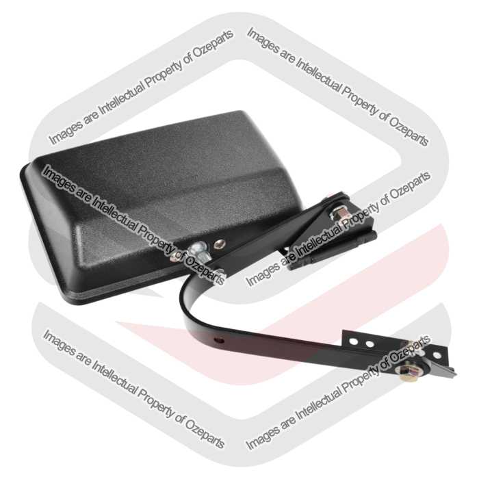 Door Mirror Rectangular Head (Texture Black) (SET LH+RH)