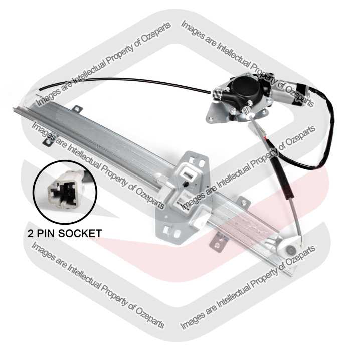 Door Window Regulator Front (Electric With Motor - 2 Pin)