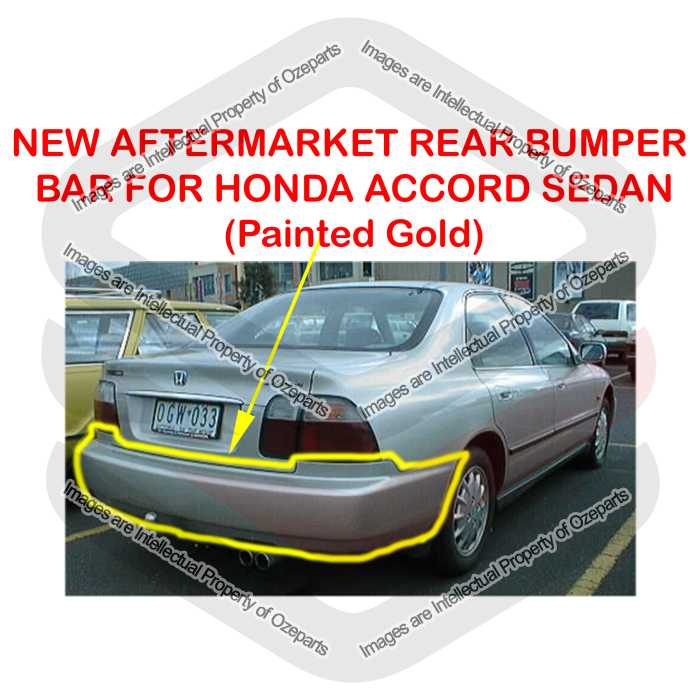 Bar Cover Rear AM Sedan (Painted Gold)
