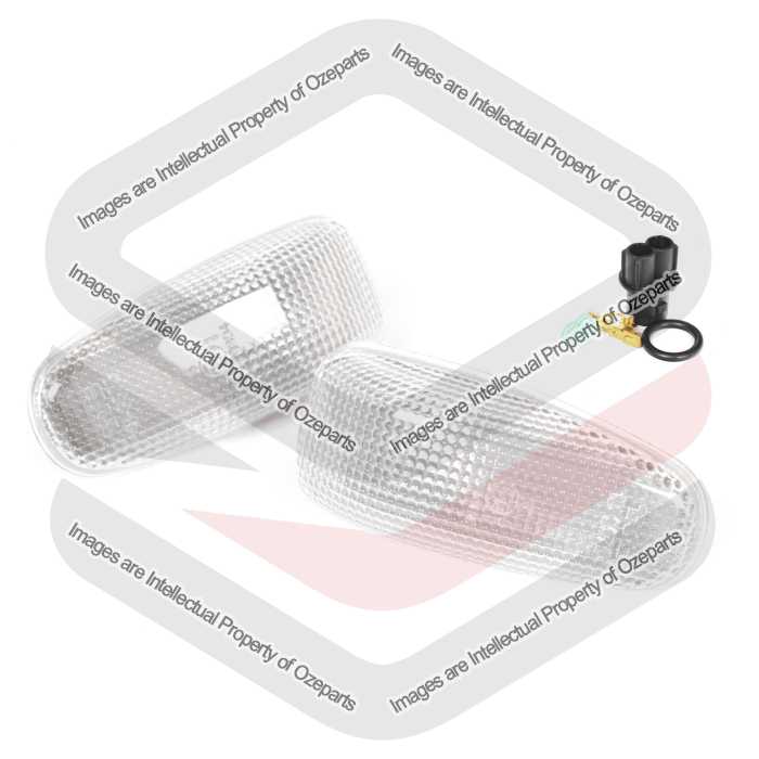 Pair LH+RH Guard Flasher Indicator Light For Mercedes Benz E Class W210 96~99