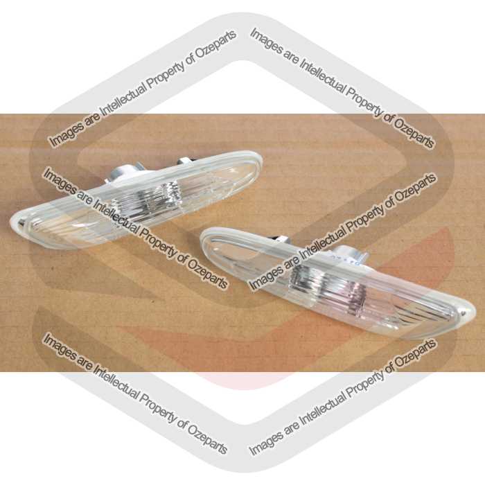 TYC Fits BMW 3 Series E90 E91 E92 E93 2005~2016 | Guard Flashers Indicator Lights Side Lamps | Pair of LH LHS Left Hand + RH RHS Right Hand