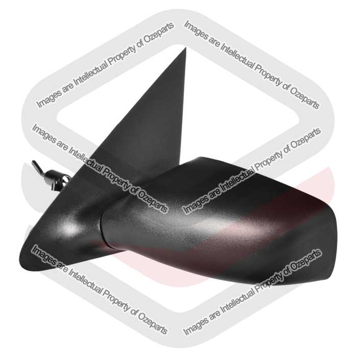 Ozeparts Fits Ford Mondeo HA HB 1995~1996 | Manual Door Mirror (Black Texture Covers) | LH LHS Left Hand (Passenger Side)