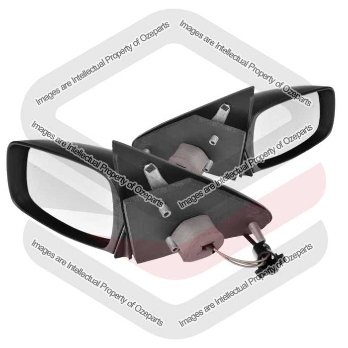 Ozeparts Fits Ford Mondeo HA HB 1995~1996 | Manual Door Mirrors (Black Texture Covers) | Pair of LH LHS Left Hand + RH RHS Right Hand