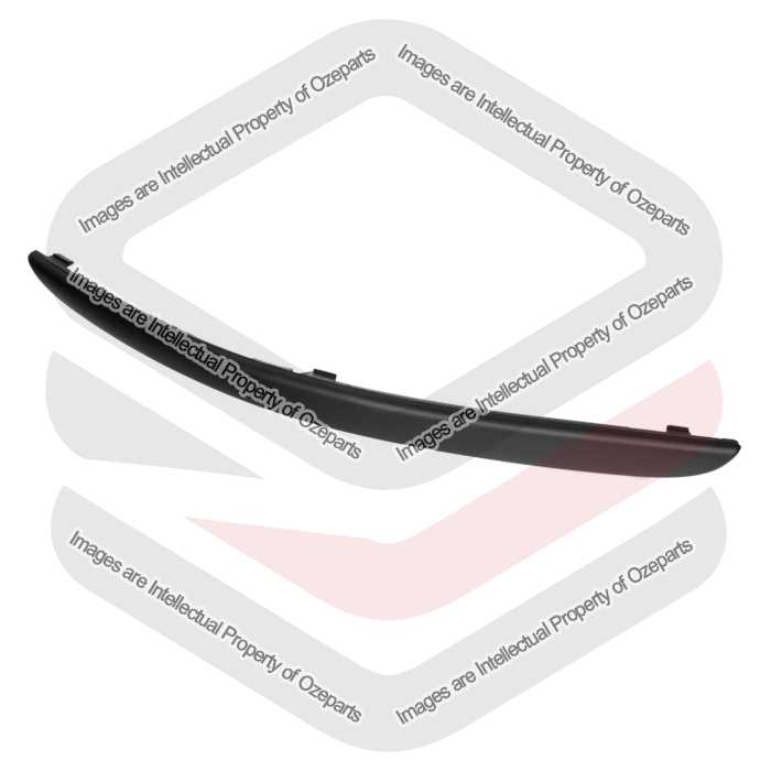 Ozeparts Fits Ford Focus LR 2002~2005 | Front Bumper Bar Mould Strip (Matte Black) | LH LHS Left Hand (Passenger Side)