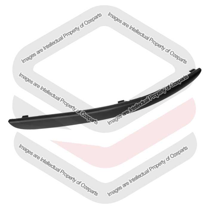 Ozeparts Fits Ford Focus LR 2002~2005 | Front Bumper Bar Mould Strip (Matte Black) | RH RHS Right Hand (Driver Side)