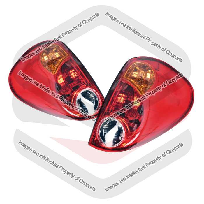 Ozeparts Fits Mitsubishi Triton Ute ML MN 2006~2015 | Taillights Tail Lights Rear Lamps | Pair of LH Left Hand (Passenger) + RH Right Hand (Driver)