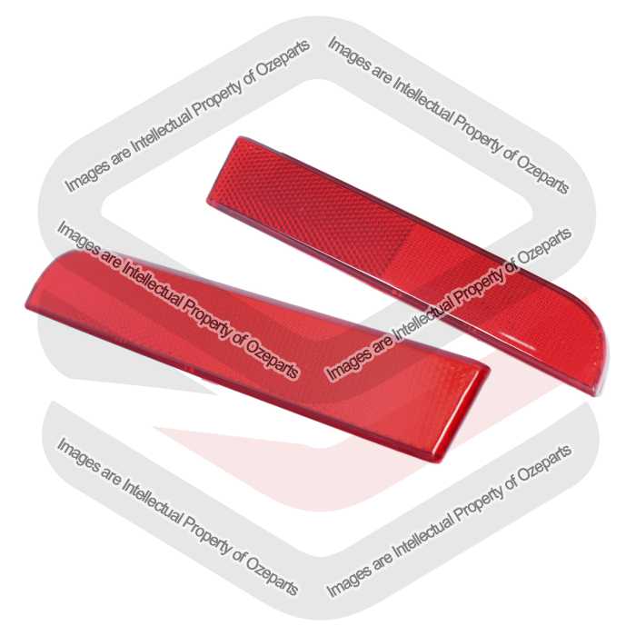 Set Pair LH+RH Rear Bumper Light Reflector For Mitsubishi ASX XA 2010~2012 SUV