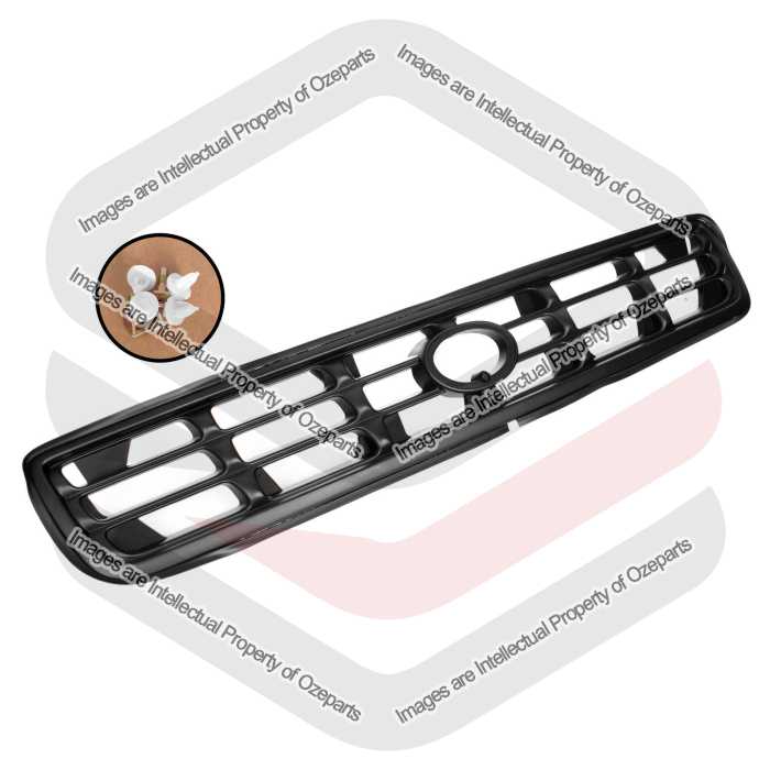 Front Main Radiator Grille Upper Grill Black For Toyota RAV4 SC10 1997~2000