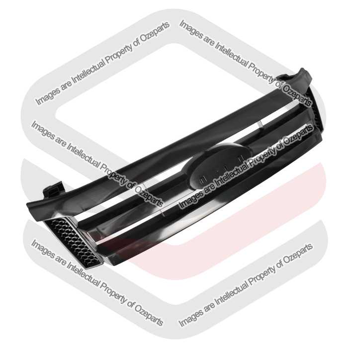 Ozeparts Fits Ford Ranger PX PX1 Series 1 Ute 2011~2015 | Main Radiator Upper Grille Top Front Grill (Black) | 1 Unit