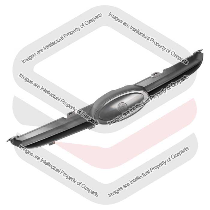 Ozeparts Fits Ford Fiesta WS WT 2008~2013 CL LX Zetec | Main Radiator Upper Grille Top Front Grill (Grey) | 1 Unit