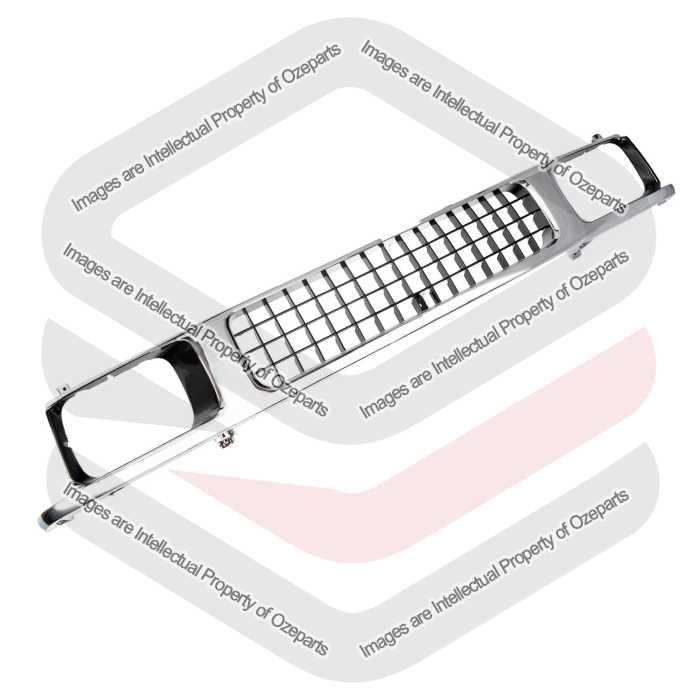 Main Radiator Grille Front Grill Mesh Chrome 4x16 For Holden Rodeo TF 1988~1991