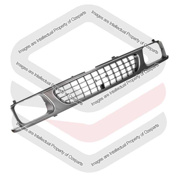 Main Radiator Grille Front Grill Mesh Silver 4x8 For Holden Rodeo TF 1991~1993