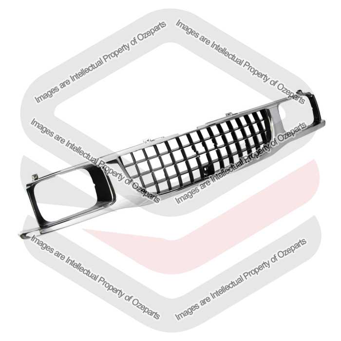 Main Radiator Grille Front Grill Mesh Chrome 4x14 For Holden Rodeo TF 1993~1995
