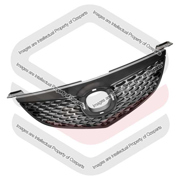 Main Radiator Grille Front Grill Black For Mazda 3 BK Sedan 2003~2006 Neo Maxx